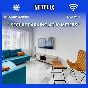 4p Modern & Secured Parking Appartement Le Cannet